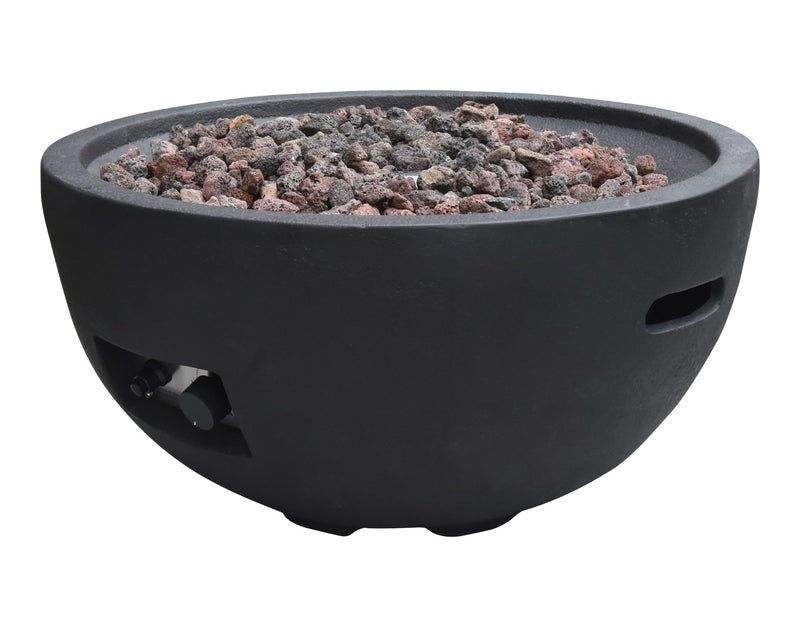 Modeno Jefferson Outdoor Gas-Fueled Fire Bowl with PVC Cover, 40,000 BTUs, 26 x 26 x 13-in F7