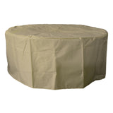 Modeno Jefferson Round Gas Fueled Outdoor Fire Bowl with PVC Cover, 40,000 BTUs, 13.7-in