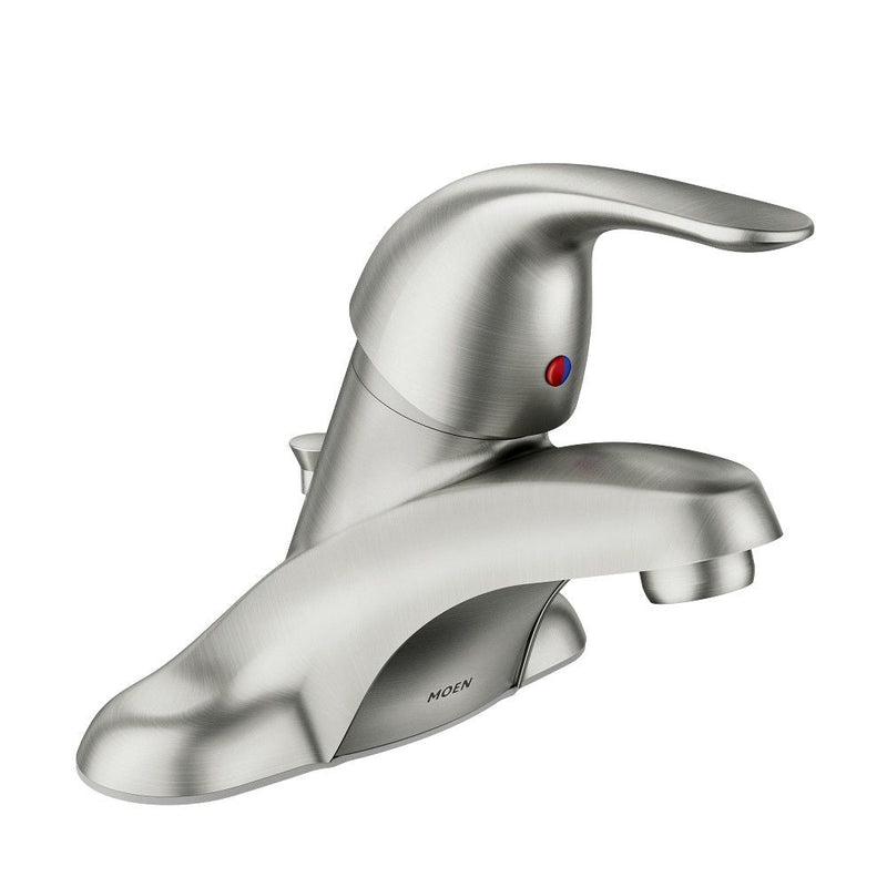 Moen Adler Single Handle Bathroom Faucet, Spot Resist Brushed Nickel I4