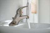 Moen Adler Single Handle Bathroom Faucet, Spot Resist Brushed Nickel