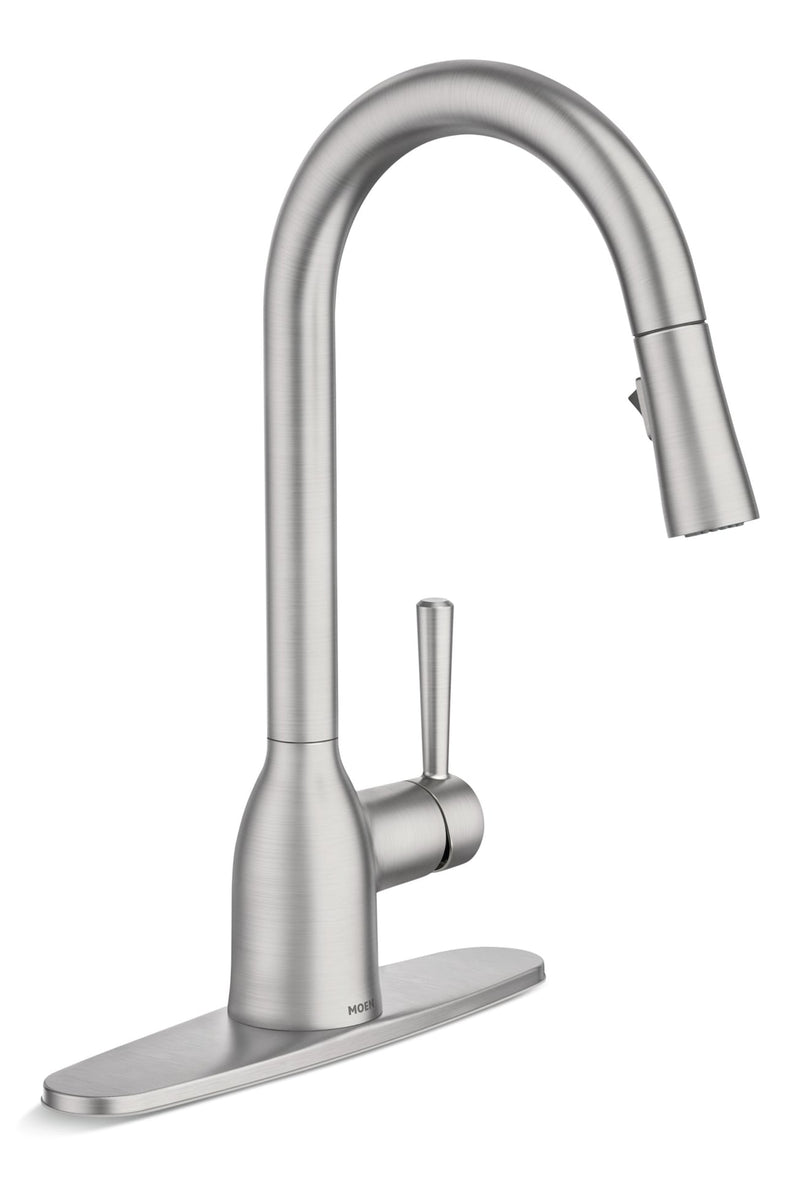 Moen Adler Single Handle Pulldown Kitchen Faucet, Spot Resist Stainless C0