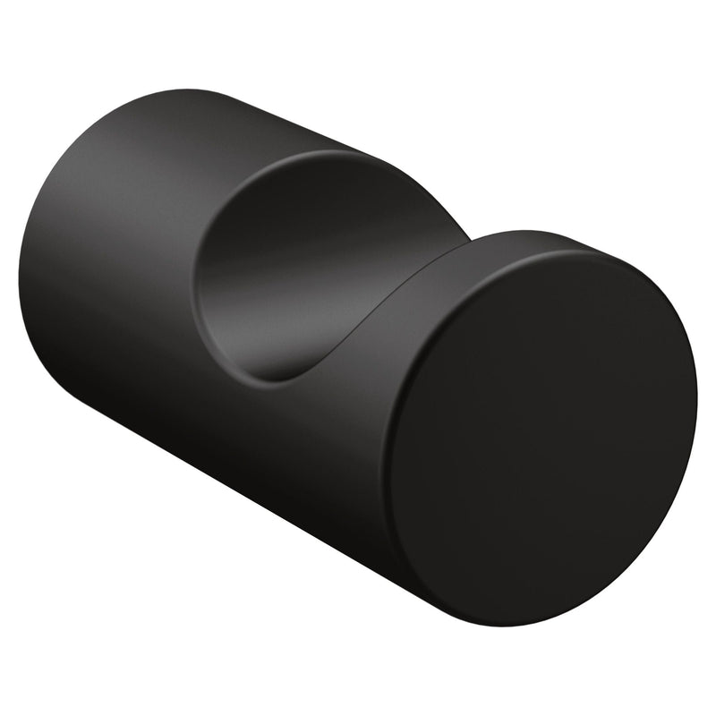 Moen Align Modern Single Swivel Robe Hook, Matte Black O5