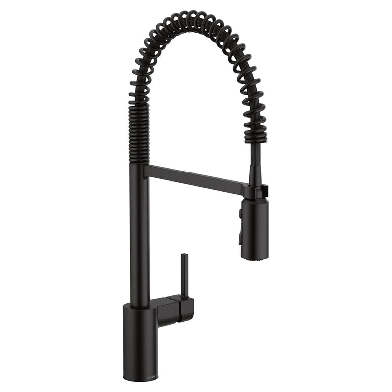 Moen Align Single Handle High Arc Pull Down Sprayer Kitchen Faucet, Matte Black J5