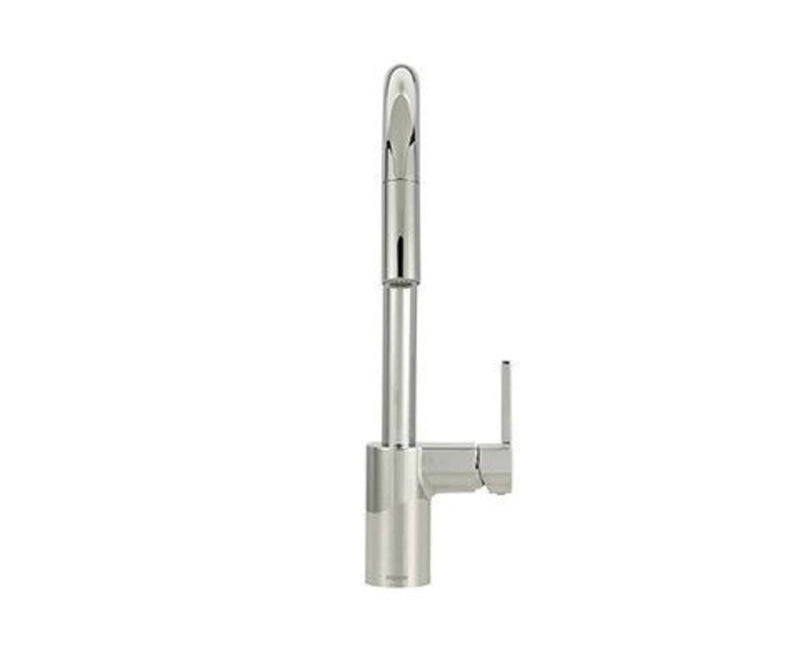Moen Align Single Handle Modern Pull Down Sprayer Kitchen Faucet with Reflex & Power Clean, Chrome N9