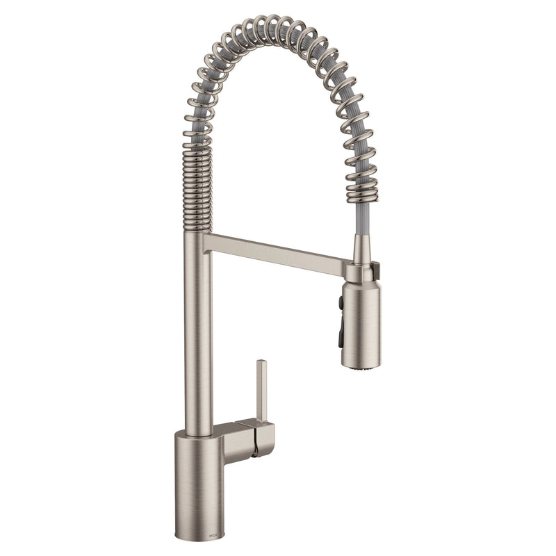 Moen Align Single Handle Pre-Rinse Pull Down Spot-Resist Kitchen Faucet, Stainless Steel U0