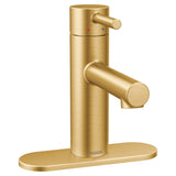 Moen Align Single Handle Single Hole Bathroom Sink Faucet, Rubbed Bronze