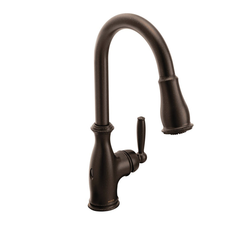 Moen Arbor Single Handle Touchless Sprayer Kitchen Faucet with MotionSense & Power Clean, Oil Rubbed Bronze X2