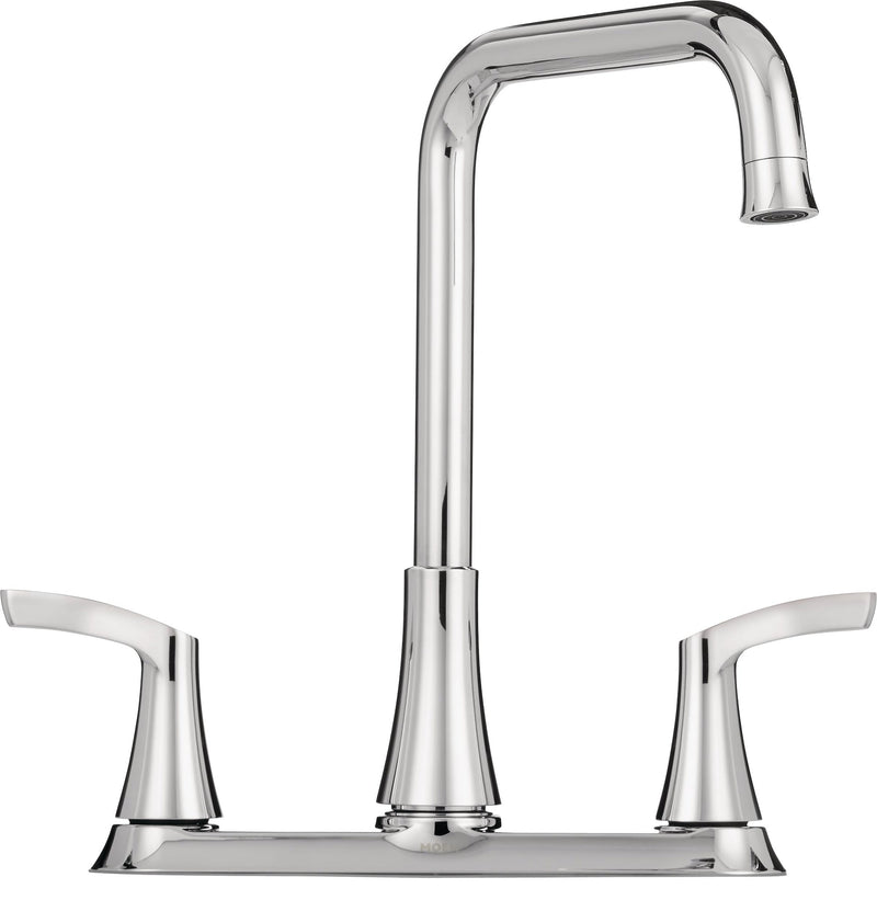 Moen Danika Double Handle Kitchen Faucet, Chrome A2