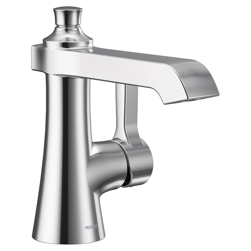 Moen Flara Single Handle Single Hole Bathroom Sink Faucet, Chrome C3