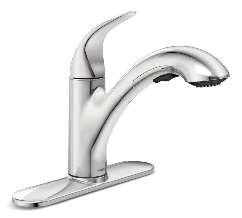 Moen Medina Single-Handle Pull-Out Kitchen Faucet, Chrome T0