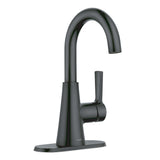 Moen Mikah Single Handle Bathroom Faucet, Matte Black