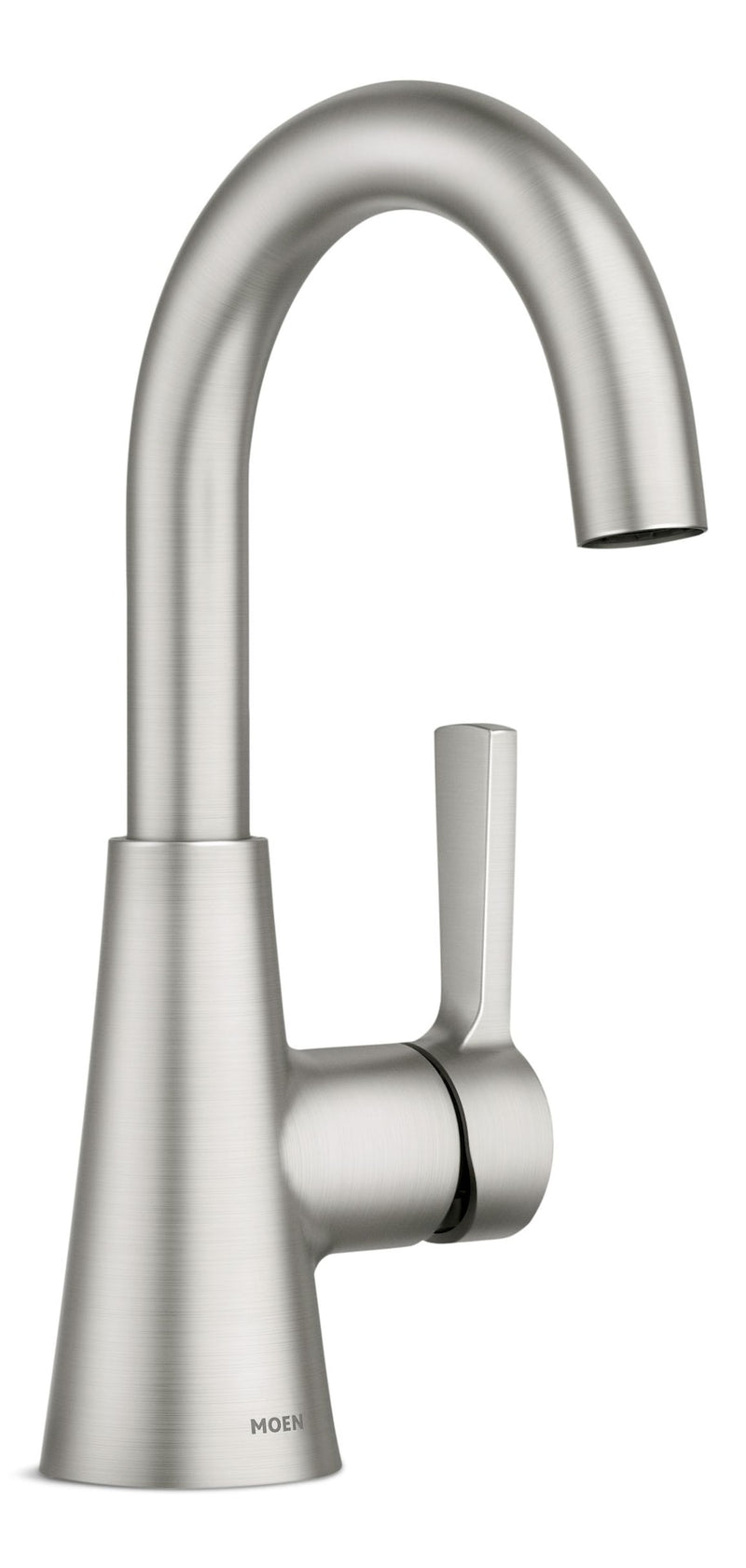 Moen Mikah Single Handle Bathroom Faucet, Spot Resist Brushed Nickel D7