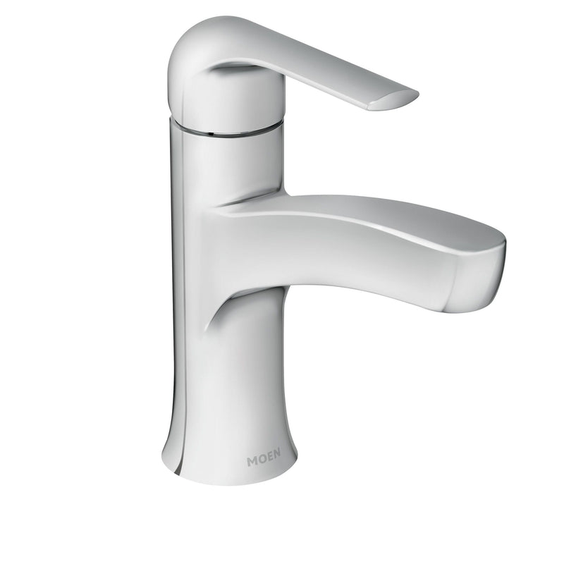 Moen Tilson Single-Handle Chrome Bathroom Lavatory/Bathroom Sink Faucet A8