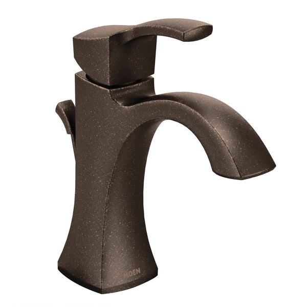 Moen Voss Double Handle High Arc Single Hole Bathroom Sink Faucet, WaterSense Certified, Oil Rubbed Bronze O3