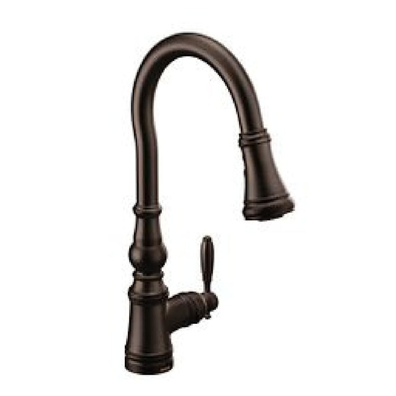 Moen Weymouth Single Handle Pull Down Kitchen Faucet, Various Finishes V9