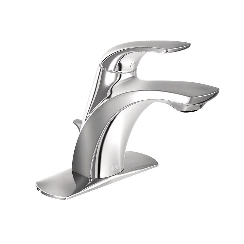 Moen Zarina Single Handle High Arc Bathroom Faucet, Chrome F8