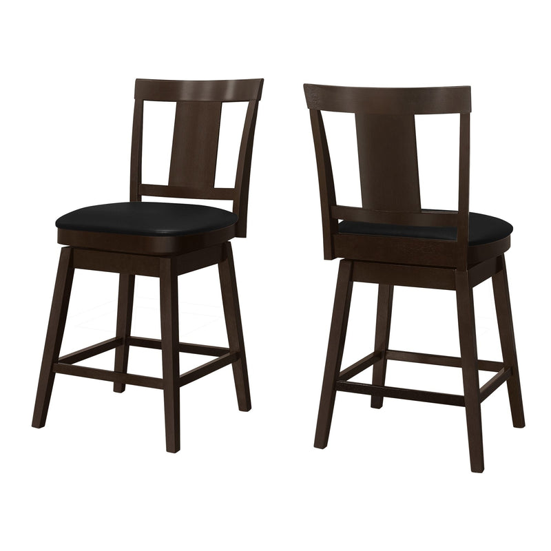Monarch Specialities Panel Swivel Barstool Set, 39-in, 2-pc F8