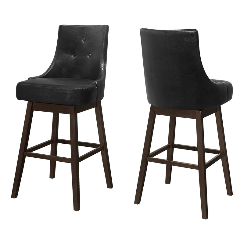 Monarch Specialities Tufted Swivel Barstool, 46-in A6
