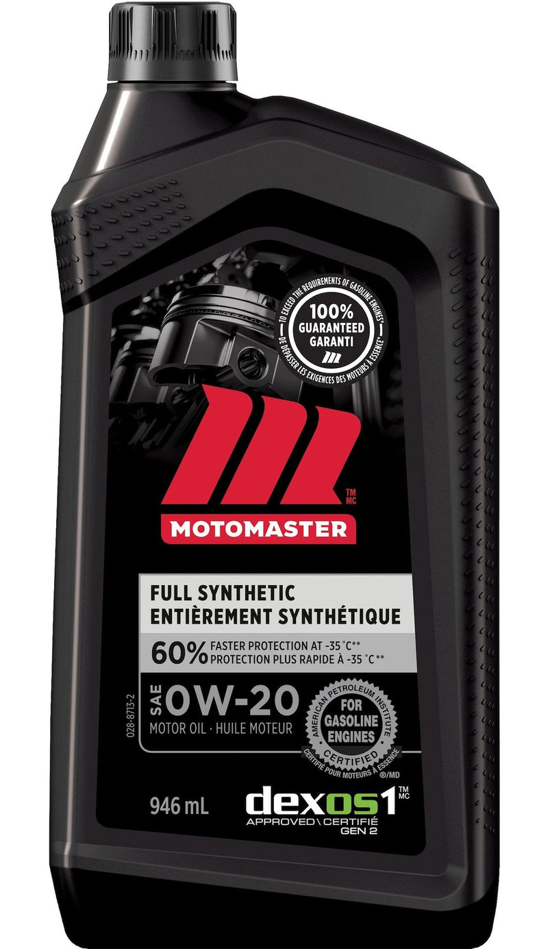 MotoMaster 0W20 Synthetic Engine/Motor Oil, 946-mL N6