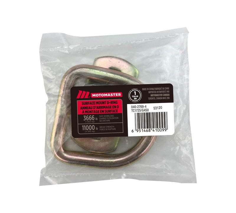 MotoMaster 11,000-lb Medium Duty D-Ring, Surface Mountable X9