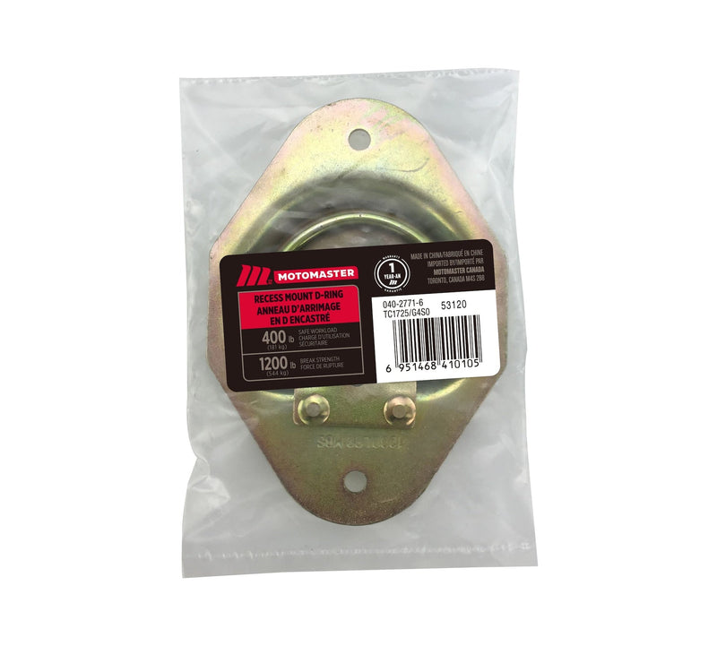MotoMaster 1,200-lb Medium Duty D-Ring, Recessed Mountable D5