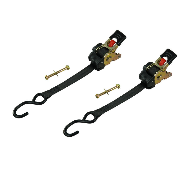 MotoMaster 1,500-lb Retractable Transom Tie Down Strap, 1-in x 6-ft (2.54 cm x 1.8 m), 2-pk S1