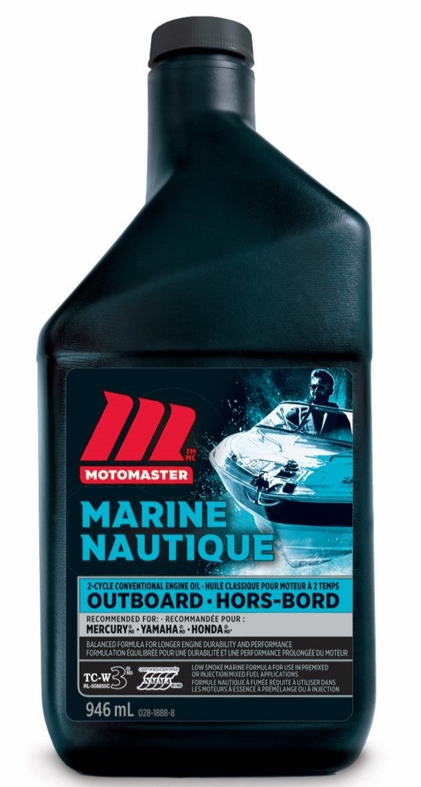 MotoMaster 2-Cycle Outboard Engine Oil, 946-ml J9