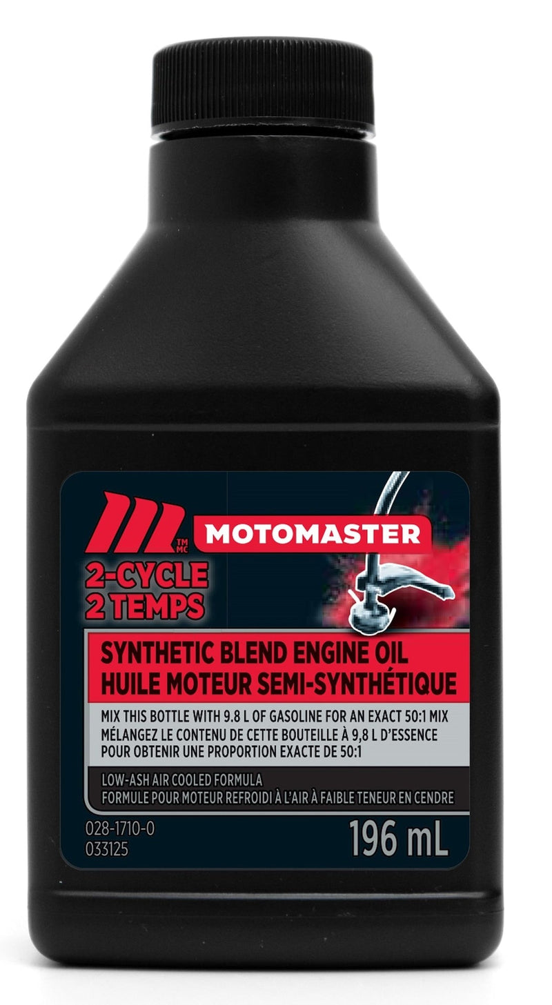 MotoMaster 2-Stroke Synthetic Blend Engine Oil 50:1 Perfect Mix, 196-mL Q0