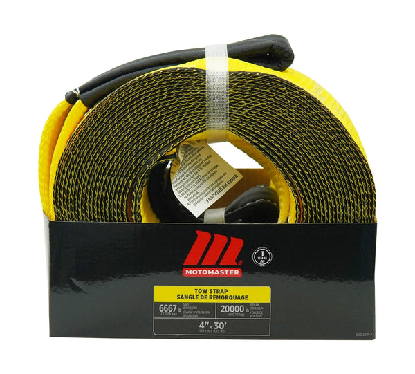 MotoMaster 20,000-lb Tow Strap, 4-in x 30-ft J2
