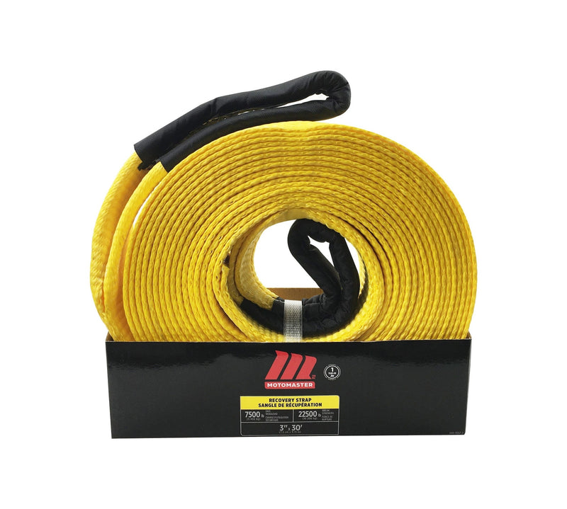 MotoMaster 22,500-lb Recovery Strap with Loop Ends, 3-in x 30-ft E2