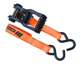 MotoMaster 3,000-lb Heavy Duty Ratchet Tie Down Strap, 1.25-in x 14-ft, 4-pk