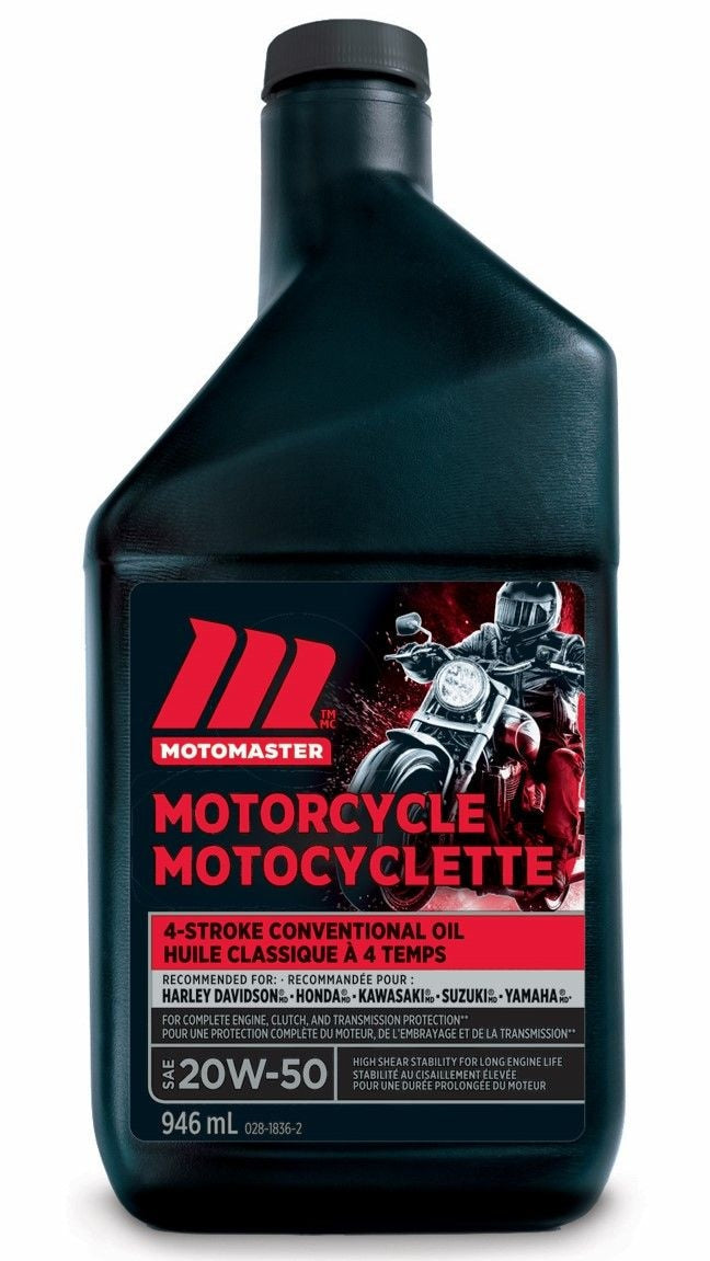 MotoMaster 4-Stroke Motorcycle Oil SAE, 946-mL J7