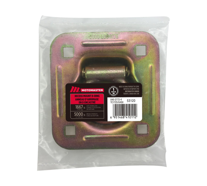 MotoMaster 5,000-lb Heavy Duty D-Ring, Recessed Mountable B6