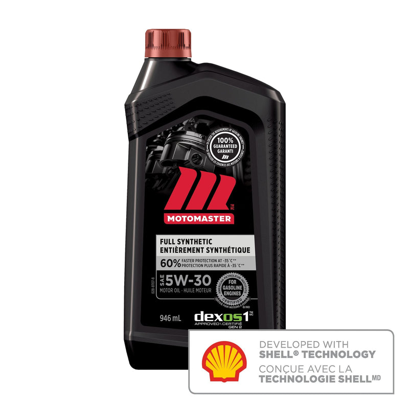 MotoMaster 5W30 Synthetic Engine/Motor Oil, 946-mL W9
