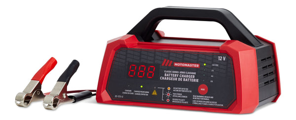 MotoMaster Classic Series Smart Battery Charger/Maintainer, Fully Automatic, 8/4/2-Amp, 12V X5