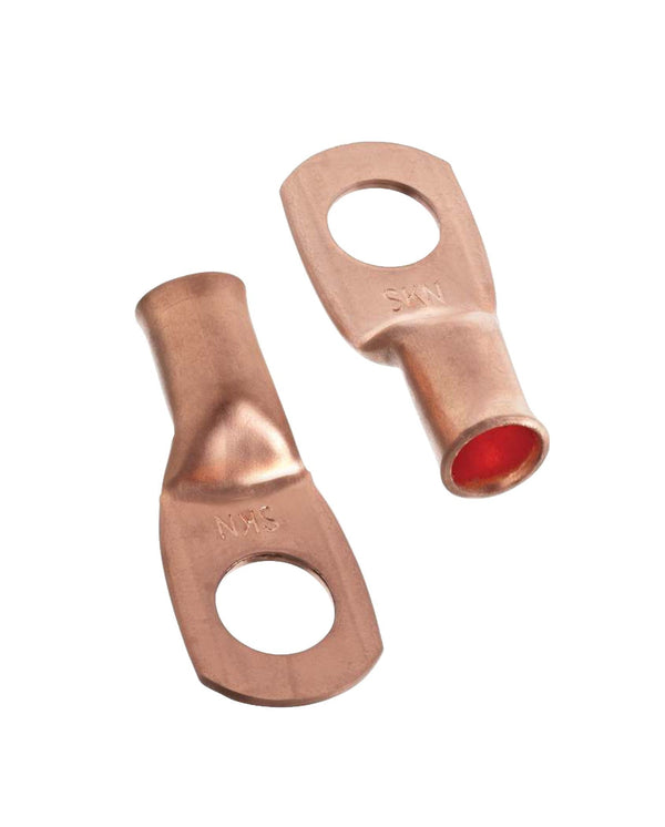 MotoMaster Copper Battery Cable Ends/Terminal Lugs/Ring Terminals, 4-Gauge, 3/8-in Stud L5
