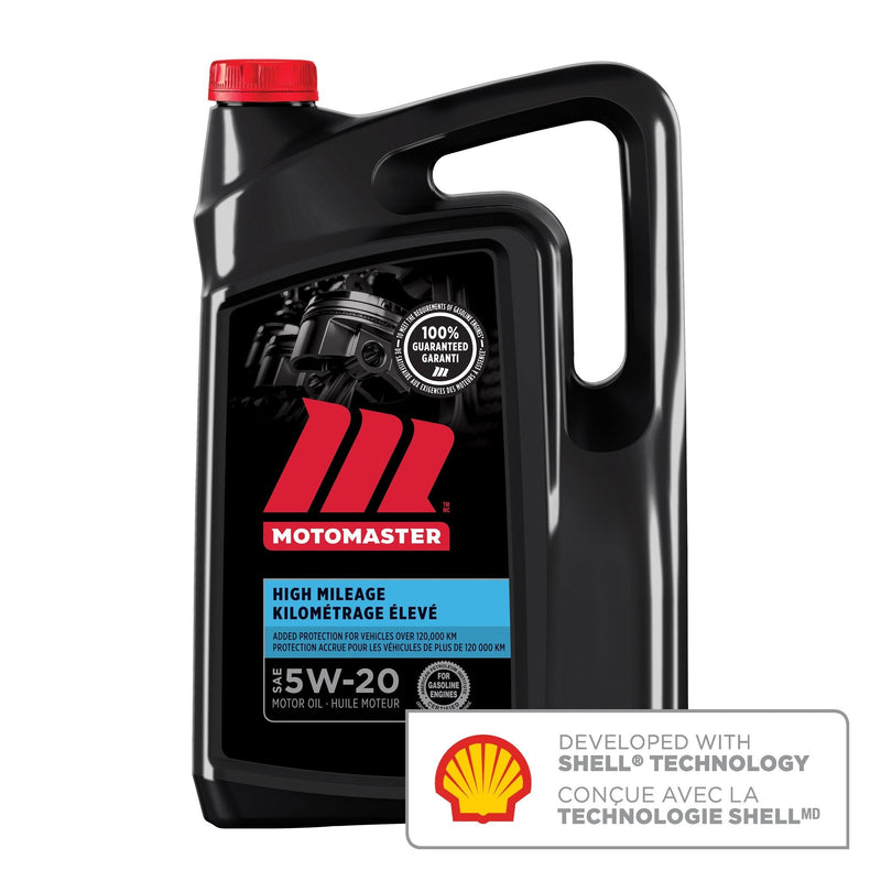 MotoMaster High Mileage 5W20 Conventional Engine/Motor Oil, 5-L Y0