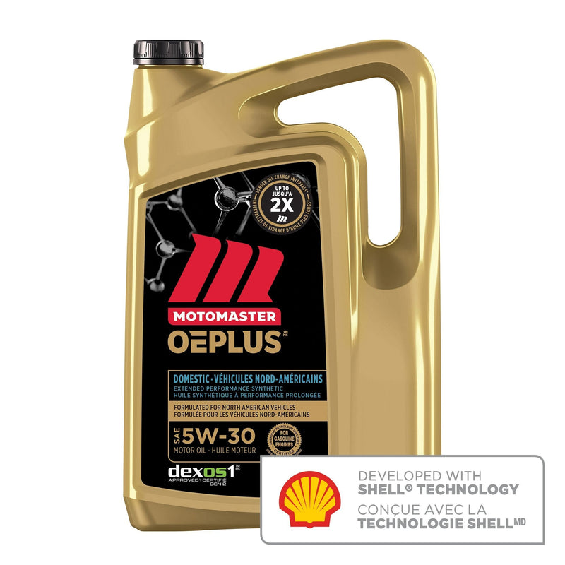 MotoMaster OEPLUS Domestic Premium 5W30 Synthetic Engine/Motor Oil, 5-L A8