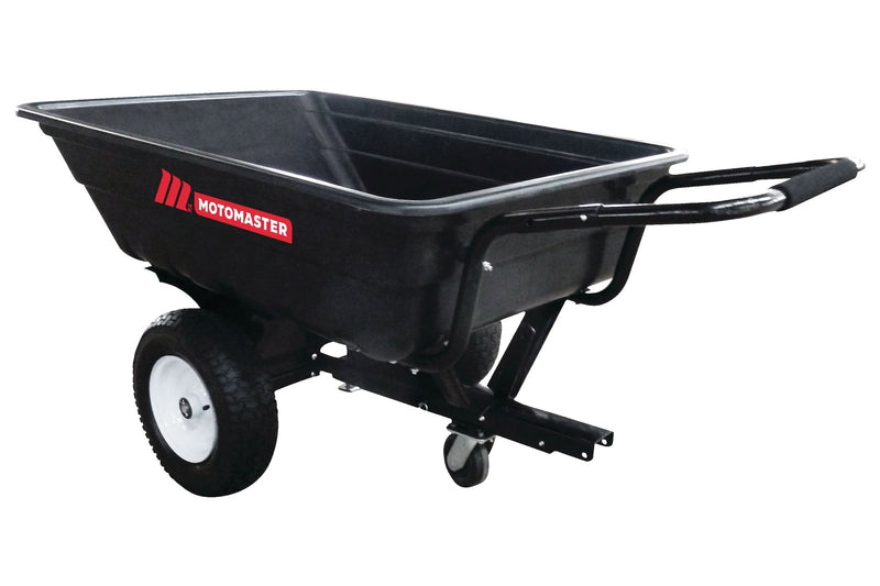 MotoMaster Poly Bed Utility Trailer Cart with Steel Frame, Black, 500-lb F7