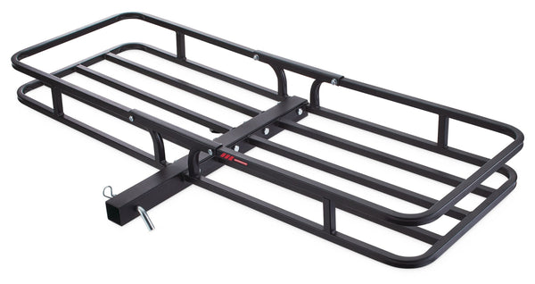 MotoMaster Steel Hitch Basket Cargo Carrier, 500-lb Capacity, Black P5