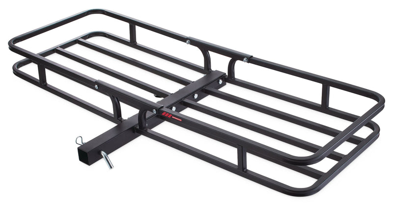 MotoMaster Steel Hitch Basket Cargo Carrier, 500-lb Capacity, Black P5