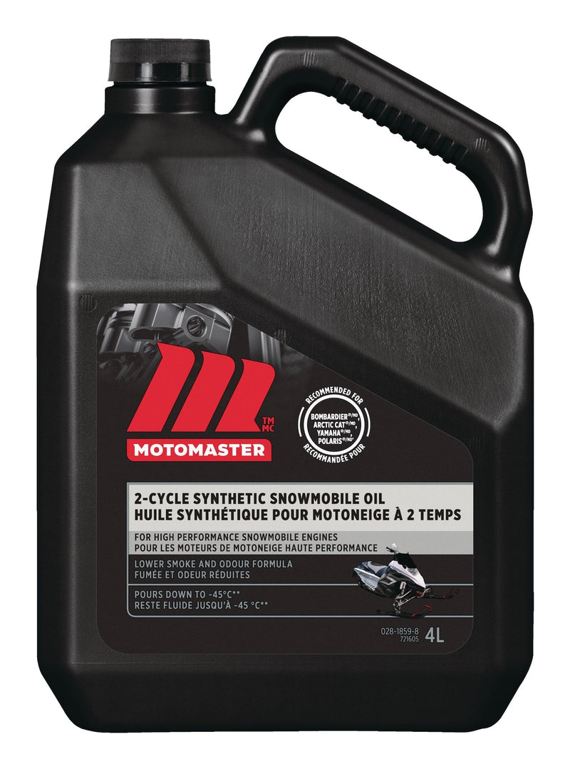 MotoMaster Synthetic 2-Stroke Snowmobile Oil, 4-L B3