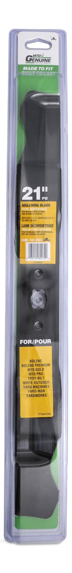 MTD Mulch Lawn Mower Replacement Blade, 21-in H9