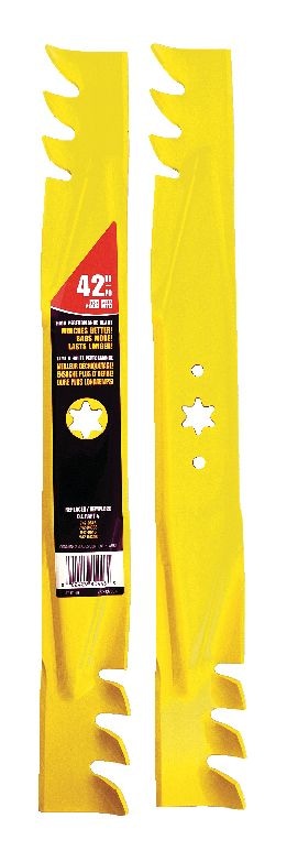 MTD Xtreme 3-in-1, 2-Blade Replacement Set for 42-in Lawn Tractor Cutting Decks, Yellow F4