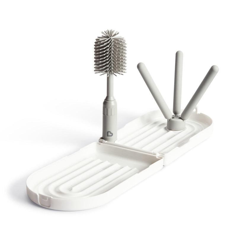 Munchkin Portable Drying Rack and Bottle Brush X2