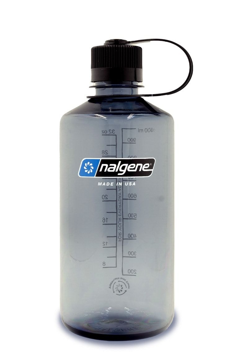 Nalgene Sustain Narrow Mouth Water Bottle, Grey, 1 L R5