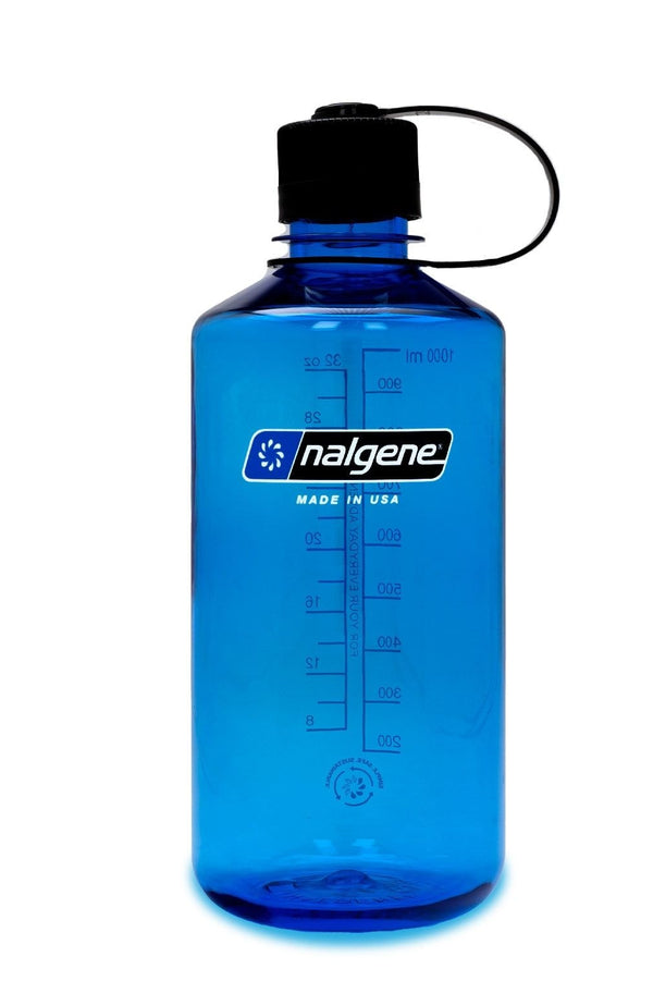 Nalgene Sustain Narrow Mouth Water Bottle, Slate Blue, 1 L J5