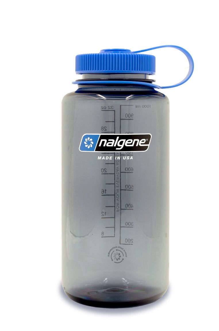 Nalgene Sustain Wide Mouth Water Bottle, Grey, 1 L G8
