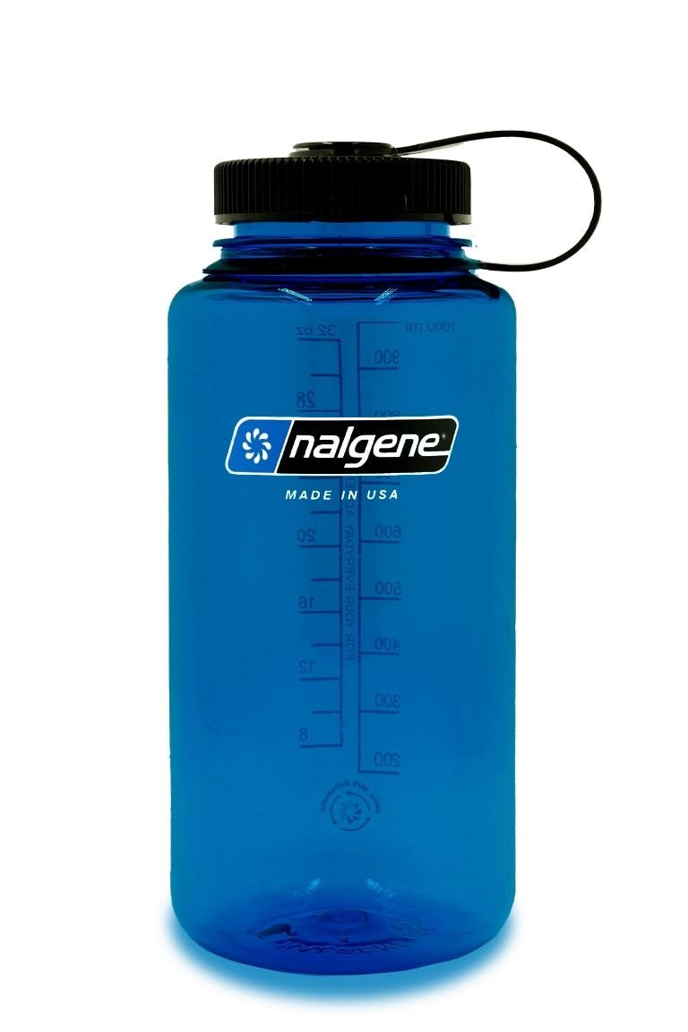 Nalgene Sustain Wide Mouth Water Bottle, Slate Blue, 32-oz R1