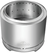 Napoleon Timberwolf Outdoor Smokeless Multi-Fuel Fire Pit, Stainless Steel, 22-in